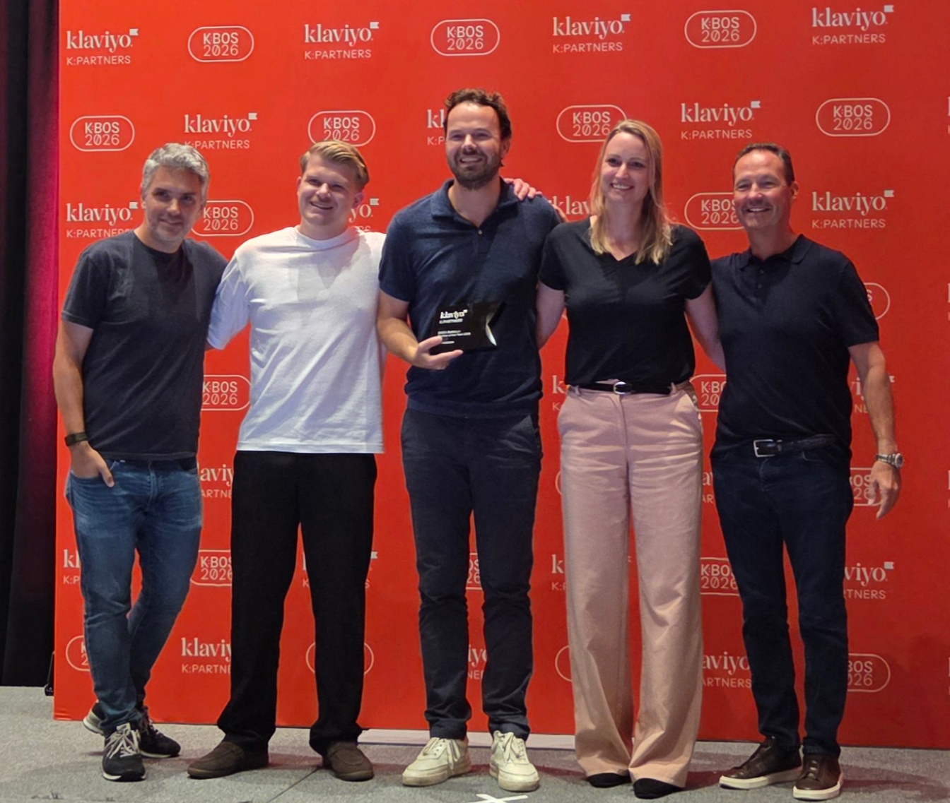 mailmeisters neemt de Klaviyo Partner of the Year Benelux-award in ontvangst in Boston